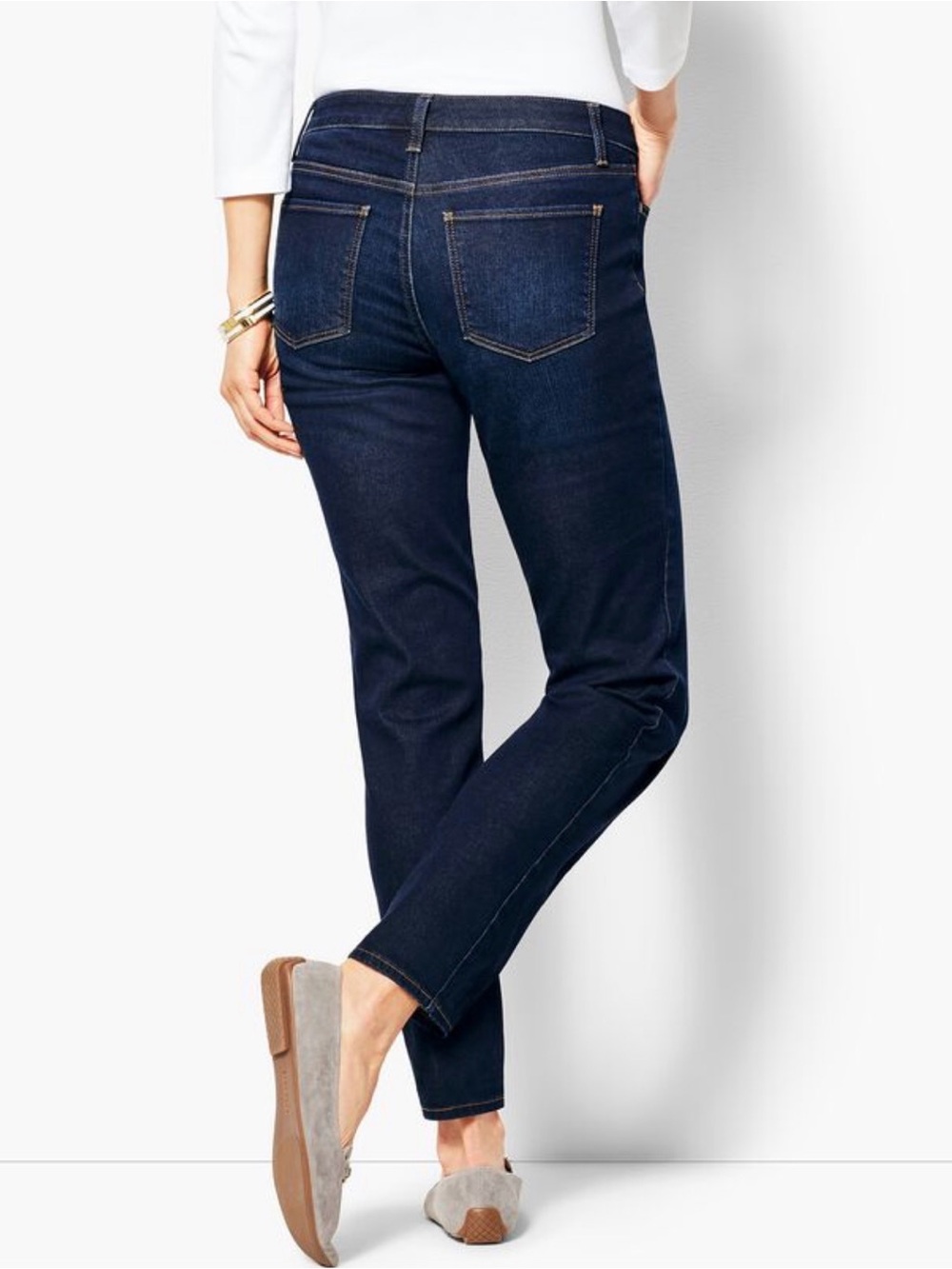 Talbots Slim Ankle Classic Dark Wash Women's Jeans